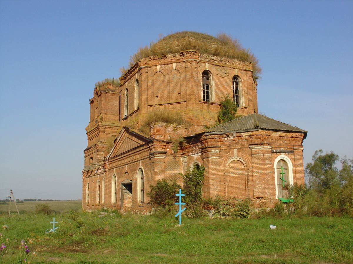 Церковь Успения Пресвятой Богородицы, Лужны (Чернский район, Тульская область). фасады