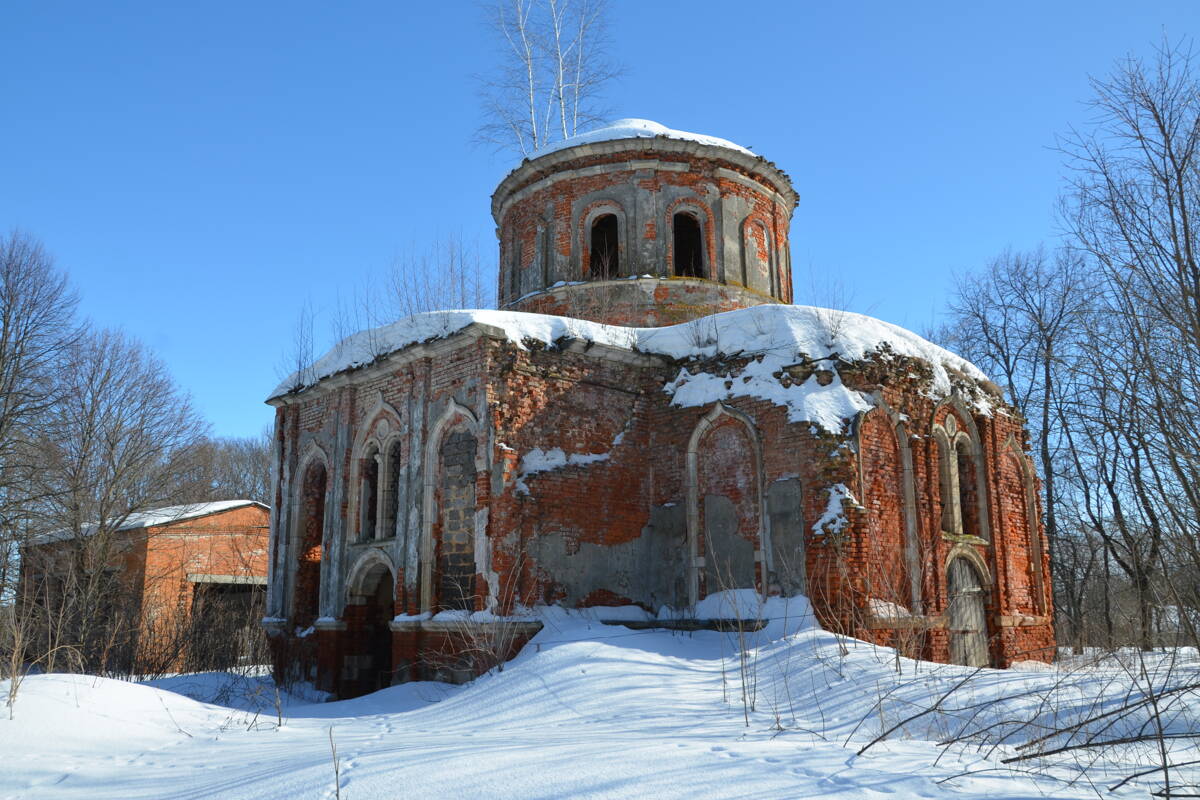 Церковь Михаила Архангела, Архангельское (Чернский район, Тульская область). фасады, Вид с северо-запада