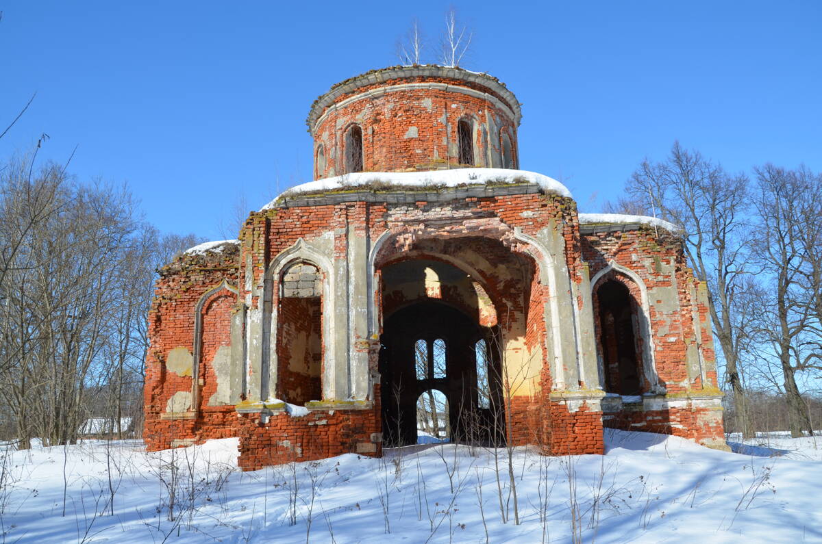 Церковь Михаила Архангела, Архангельское (Чернский район, Тульская область). фасады, Вид с юга