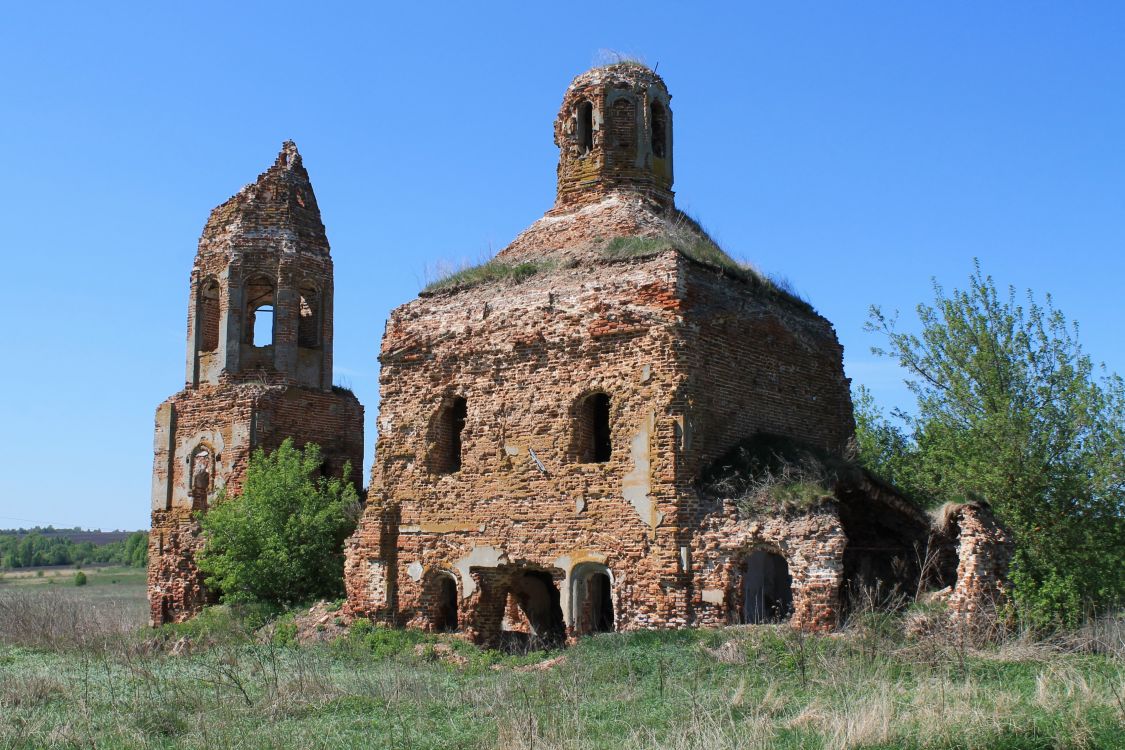 Церковь Тихвинской иконы Божией Матери, Воскресенское (Чернский район, Тульская область). фасады