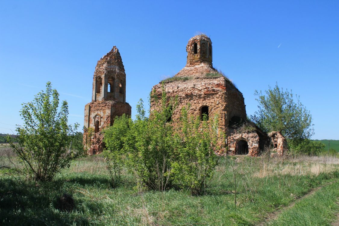 Церковь Тихвинской иконы Божией Матери, Воскресенское (Чернский район, Тульская область). фасады