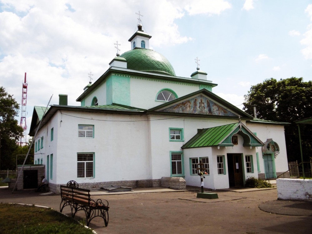 Церковь Космы и Дамиана, Кирсанов (Кирсановский район и г. Кирсанов, Тамбовская область). фасады, Западный фасад церкви