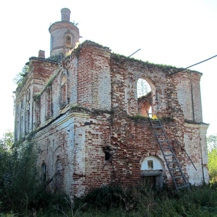 Ягрыш (Игнатовская). Церковь Николая Чудотворца. фасады, вид с северо-запада