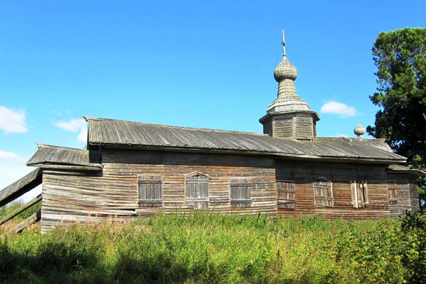 Едомский погост (Сидорова Едома), урочище. Церковь Покрова Пресвятой Богородицы. фасады, южный фасад