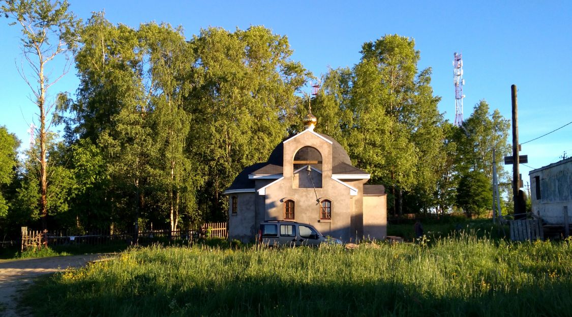 Церковь Тихвинской иконы Божией Матери, Горы (Кировский район, Ленинградская область). фасады