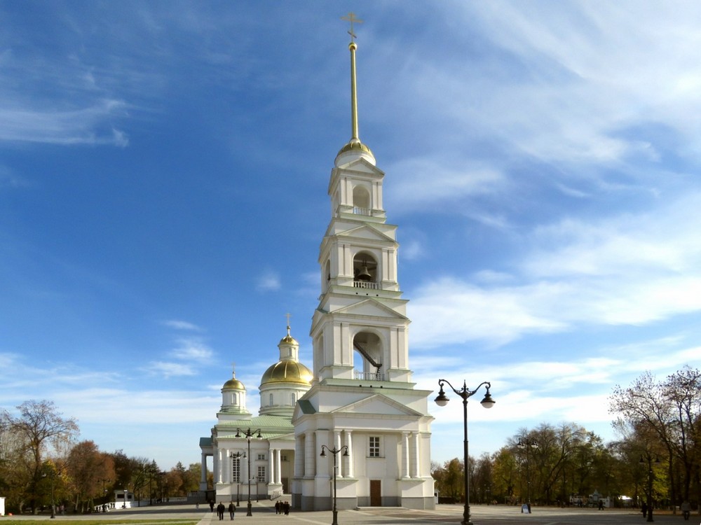 Кафедральный собор Спаса Всемилостивого (новый), Пенза (Пенза, город, Пензенская область). общий вид в ландшафте