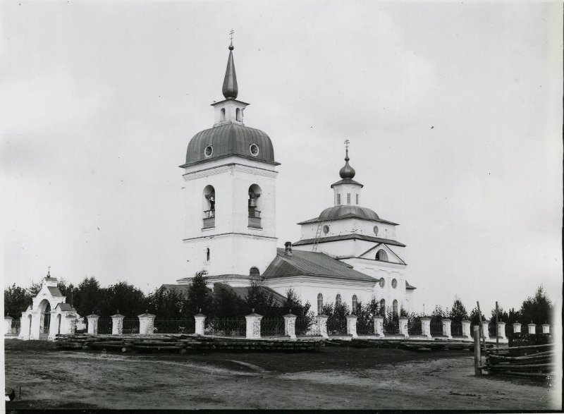 Церковь Николая Чудотворца, Коса (Коми-Пермяцкий округ, Косинский район, Пермский край). архивная фотография, Фото начала ХХ века из фондов Пермского краеведческого музея