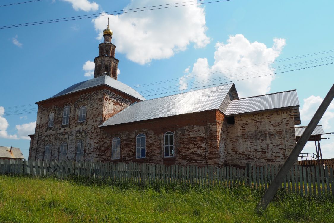 Юксеево. Церковь Спаса Преображения. фасады