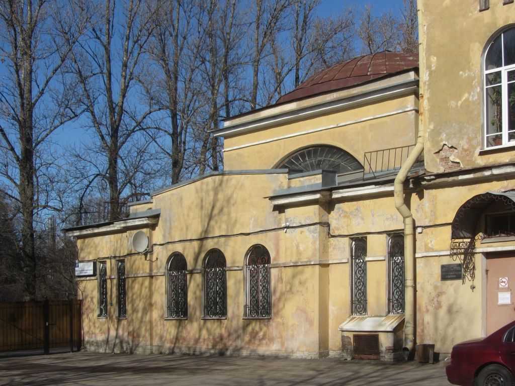 Петроградский район. Неизвестная часовня при Петропавловской больнице. фасады, Западный фасад