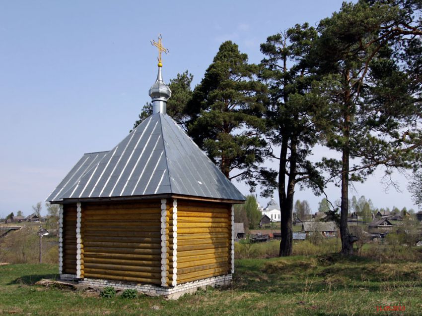 Часовня Николая Чудотворца, Покровское (Фировский район, Тверская область). общий вид в ландшафте