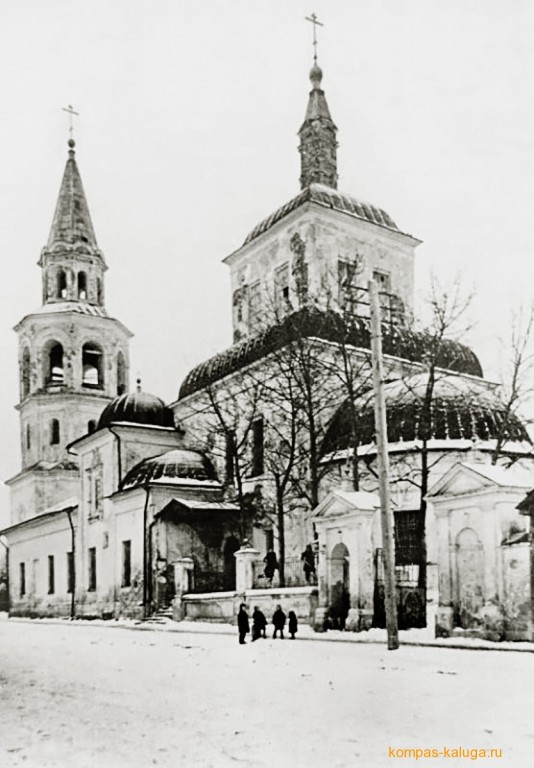 Церковь Преображения Господня на Жировке, Калуга (Калуга, город, Калужская область). архивная фотография, Вид с юго-востока (источник - http://kompas-kaluga.ru/historyitem/11656/_