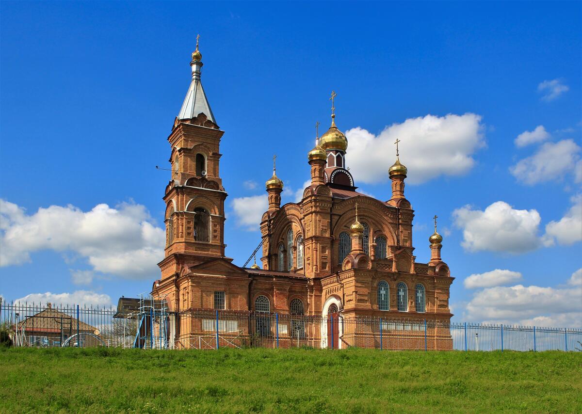 Ладовская Балка. Церковь Спаса Преображения. фасады, Вид с юго-запада