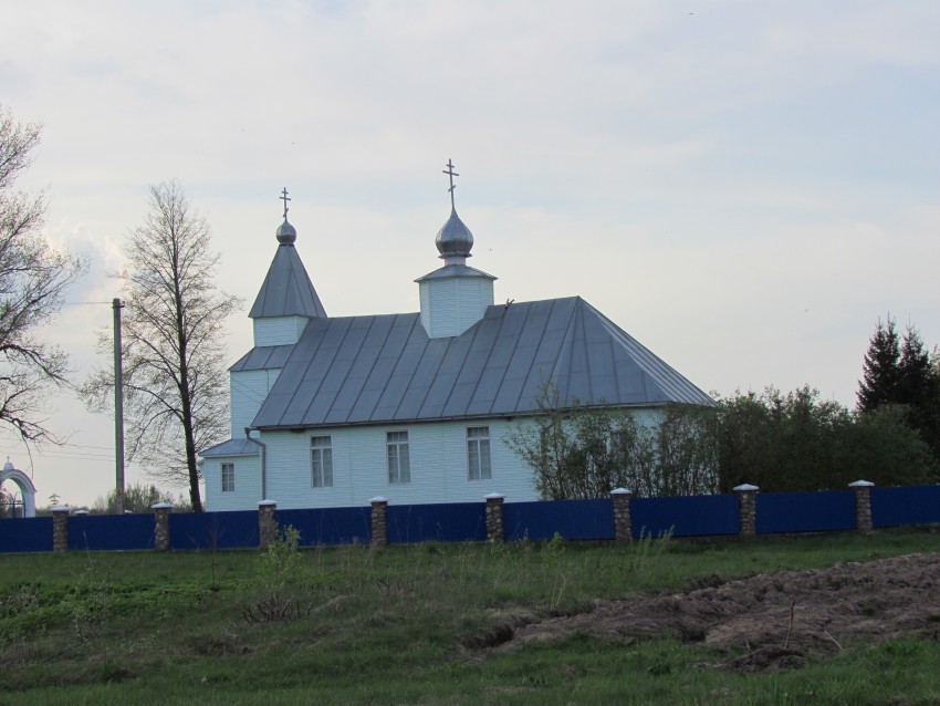 Рацевичи. Церковь Благовещения Пресвятой Богородицы. общий вид в ландшафте