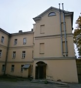 Домовая церковь Успения Пресвятой Богородицы при бывшей Волковской богадельне, Западный фасад<br>, Санкт-Петербург, Санкт-Петербург, г. Санкт-Петербург