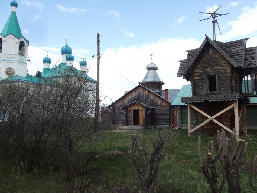 Боровский монастырь Похвалы Божией Матери, Боровское (Катайский район, Курганская область). общий вид в ландшафте