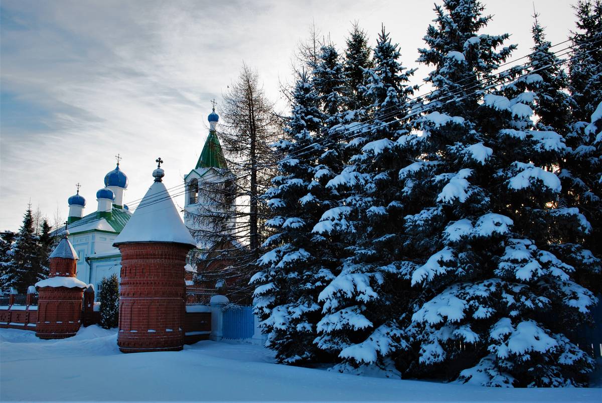 архитектурные детали. Боровский монастырь Похвалы Божией Матери, Боровское (Катайский район, Курганская область)