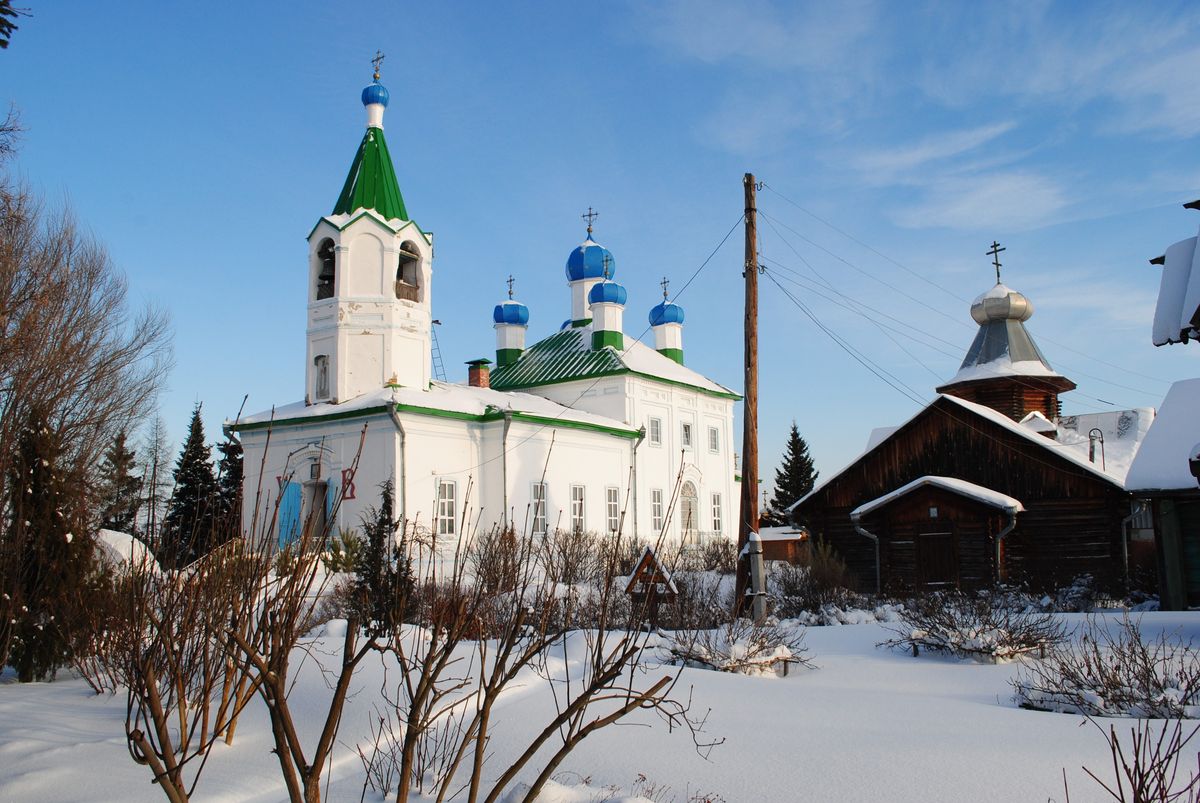 фасады. Боровский монастырь Похвалы Божией Матери, Боровское (Катайский район, Курганская область)