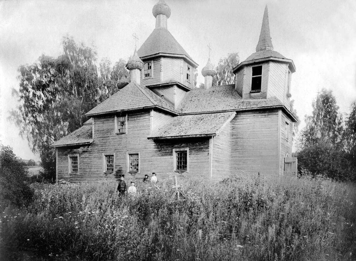 Церковь Сретения Господня, Бельково (Торопецкий район, Тверская область). архивная фотография, Фото Н.Д. Бартрама из собрания МУАР, 1912