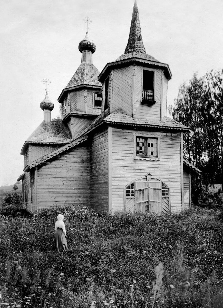 Церковь Сретения Господня, Бельково (Торопецкий район, Тверская область). архивная фотография, Фото Н.Д. Бартрама из собрания МУАР, 1912