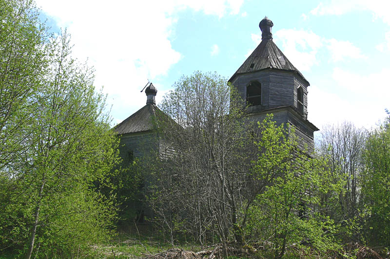 Каргиничи (Сергиевское), урочище. Церковь Георгия Победоносца. фасады