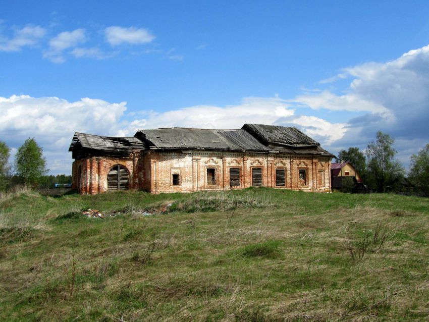 Церковь Спаса Нерукотворного Образа, Козьмино (Котласский район и г. Котлас, Архангельская область). общий вид в ландшафте, вид с юга