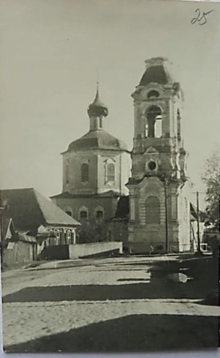 Церковь Входа Господня в Иерусалим, Торопец (Торопецкий район, Тверская область). архивная фотография, Фото 1950-х гг. из коллекции ГНИМА. (ГК № 19929626)