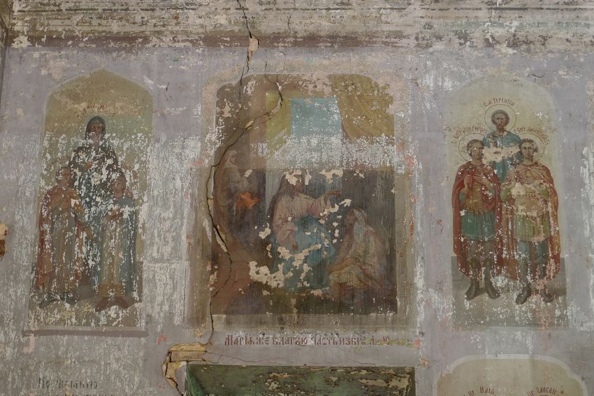 Церковь Троицы Живоначальной, Троица (Любимский район, Ярославская область). интерьер и убранство, Фрески северной части                  