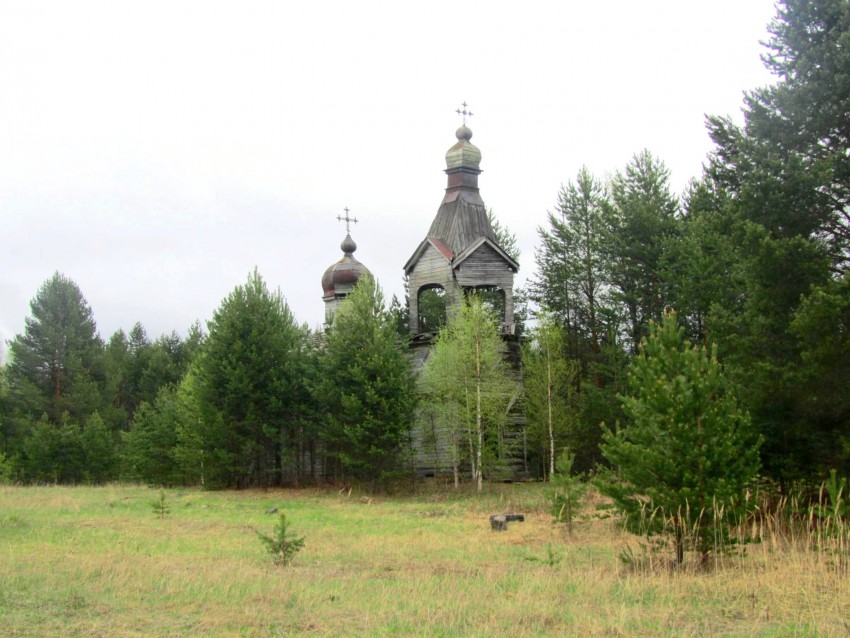 Болтинская, урочище. Церковь Николая Чудотворца. общий вид в ландшафте, вид с северо-запада