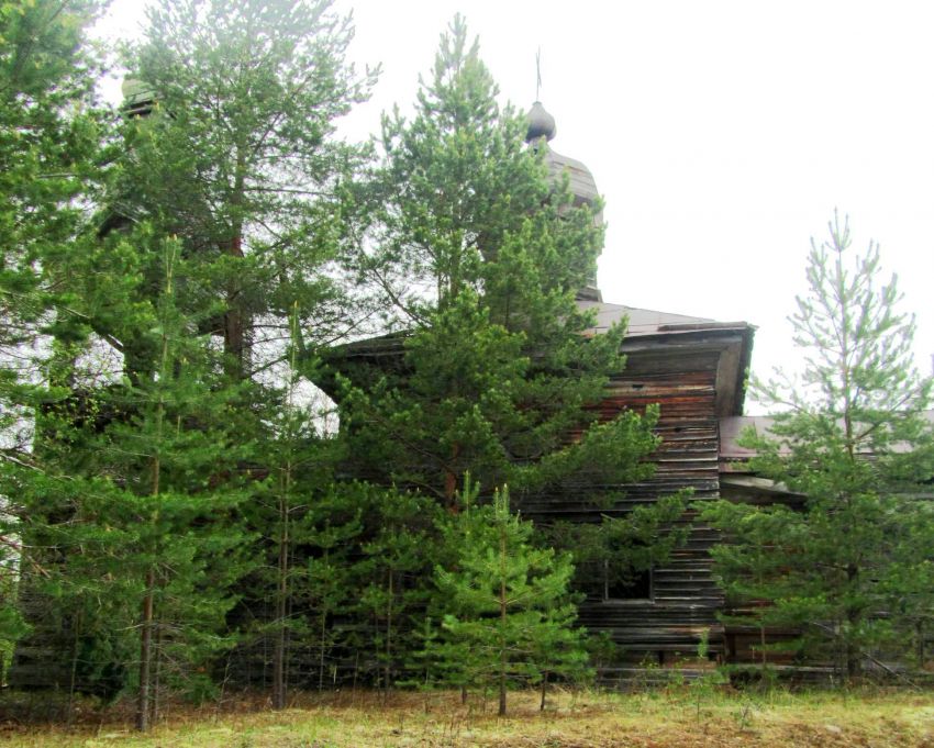 Церковь Николая Чудотворца, Болтинская, урочище (Шенкурский район, Архангельская область). фасады, вид с юга