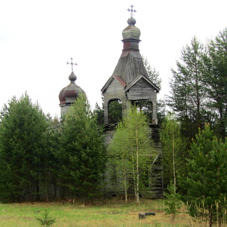 Болтинская, урочище. Церковь Николая Чудотворца. фасады, вид с северо-запада