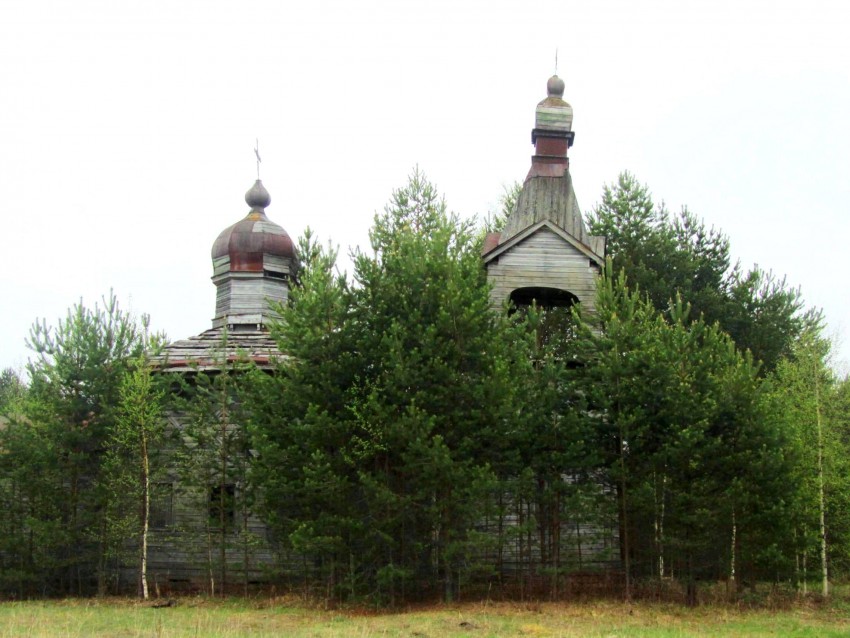 Церковь Николая Чудотворца, Болтинская, урочище (Шенкурский район, Архангельская область). фасады, вид с севера