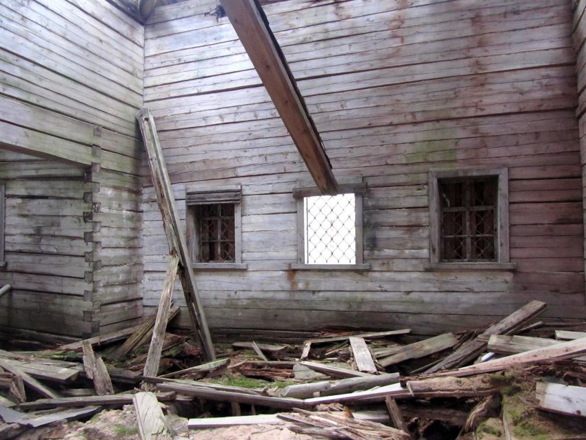 Церковь Николая Чудотворца, Болтинская, урочище (Шенкурский район, Архангельская область). интерьер и убранство, северная стена основного объема