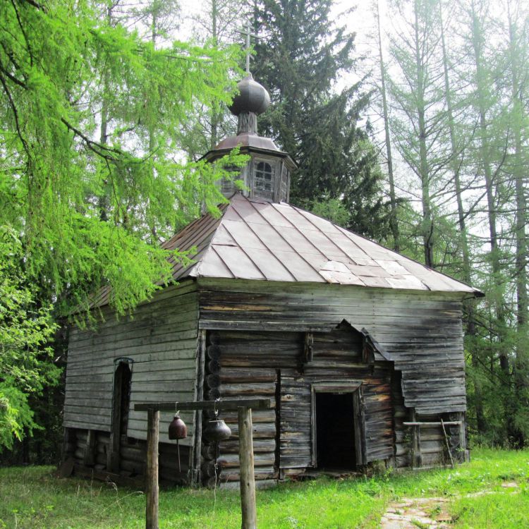 Иоанно-Богословский Варлаамиев Важский монастырь. Часовня Варлаама Важского, Смотраковская (Пинежка) (Шенкурский район, Архангельская область). фасады, вид с запада