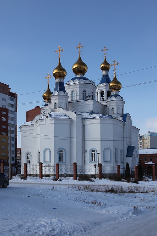 Миасс. Собор Богоявления Господня. фасады, Вид с северо-востока