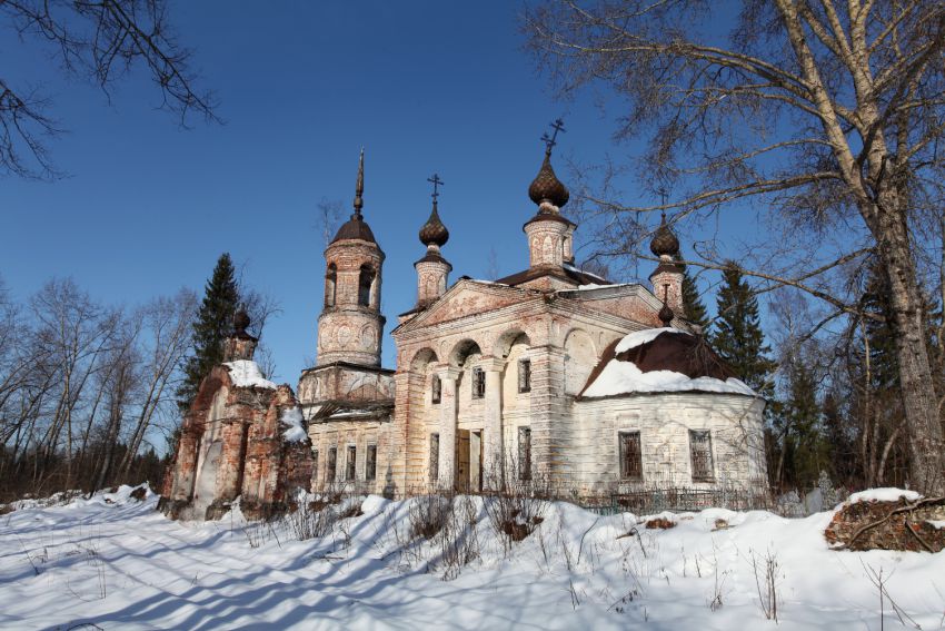 Церковь Вознесения Господня, Вознесенское (Любимский район, Ярославская область). общий вид в ландшафте