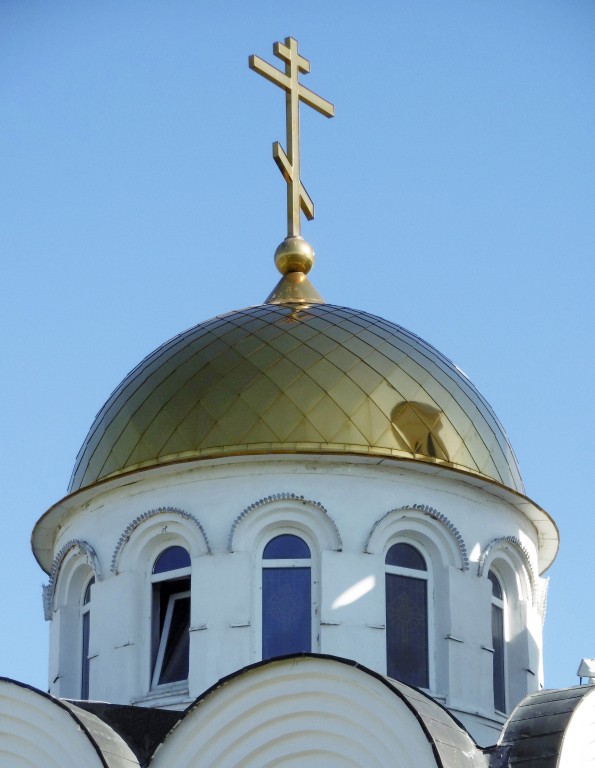 Церковь Вознесения Господня, Чесноковка (Уфимский район, Республика Башкортостан). архитектурные детали, Главный купол основного объема храма