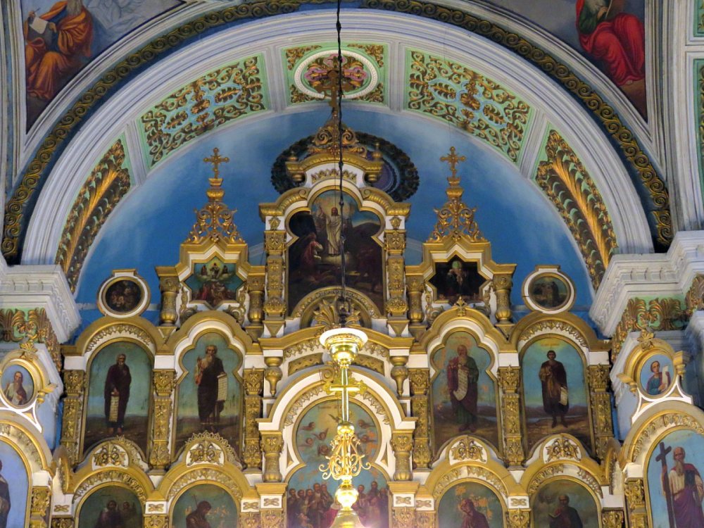 Церковь Казанской иконы Божией Матери, Маколово (Чамзинский район, Республика Мордовия). интерьер и убранство, Иконостас, верхняя часть