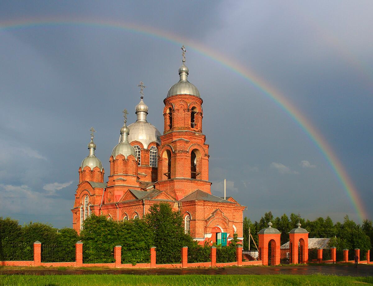 Церковь Казанской иконы Божией Матери, Маколово (Чамзинский район, Республика Мордовия). фасады, Вид с северо-запада