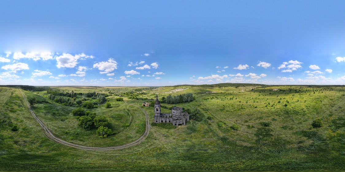 Церковь Покрова Пресвятой Богородицы, Старая Ерыкла (Тереньгульский район, Ульяновская область). общий вид в ландшафте
