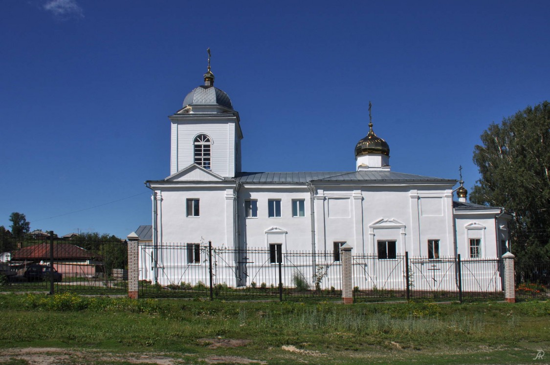 Молчаново. Церковь Спаса Преображения. фасады, Общий вид