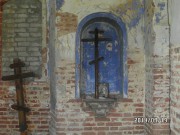 Церковь Параскевы Пятницы, фрески внутри на стенах, очень плохо сохранились, Липяги, Лунинский район, Пензенская область