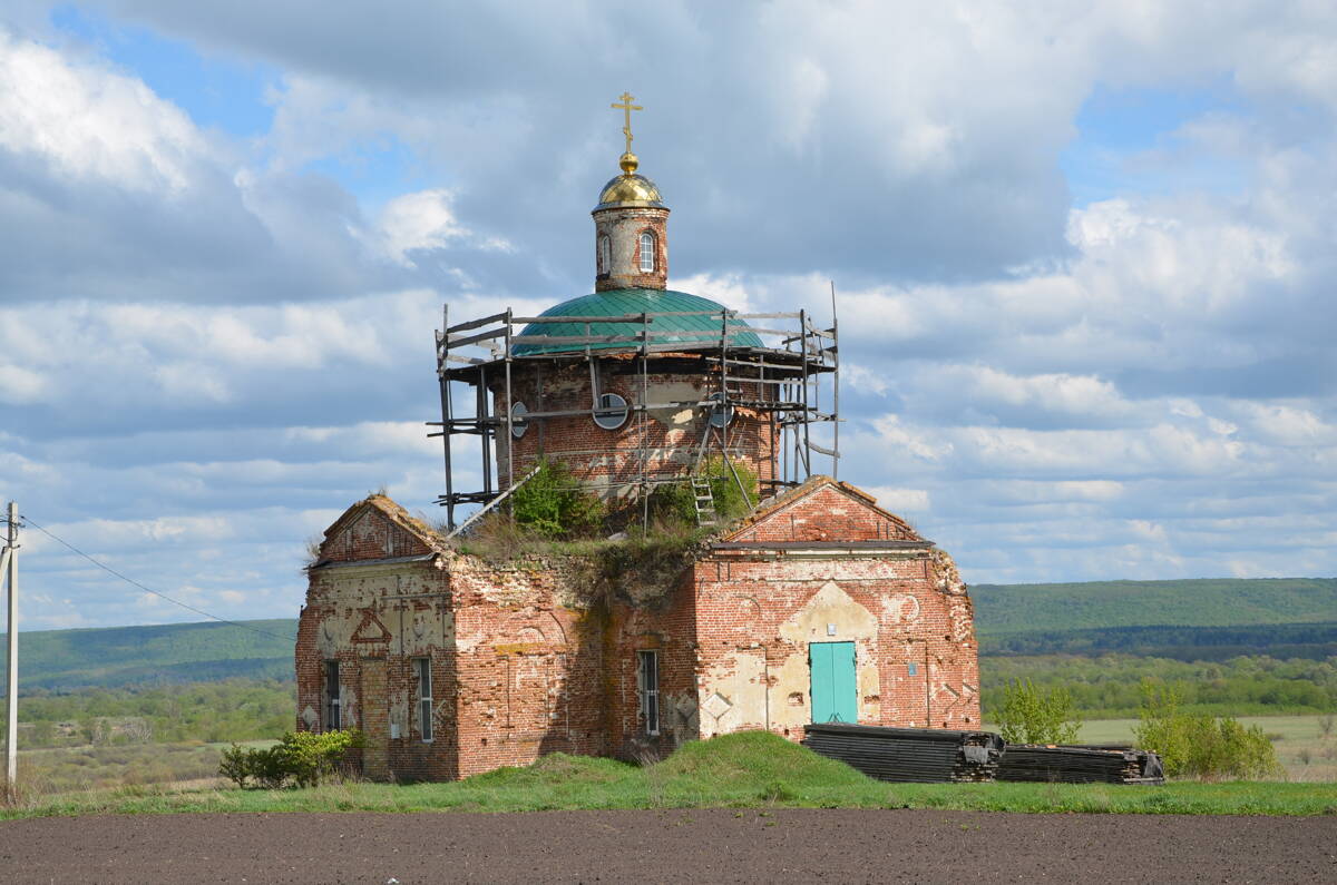 Церковь Николая Чудотворца, Новая Кутля (Лунинский район, Пензенская область). фасады, Вид с северо-запада