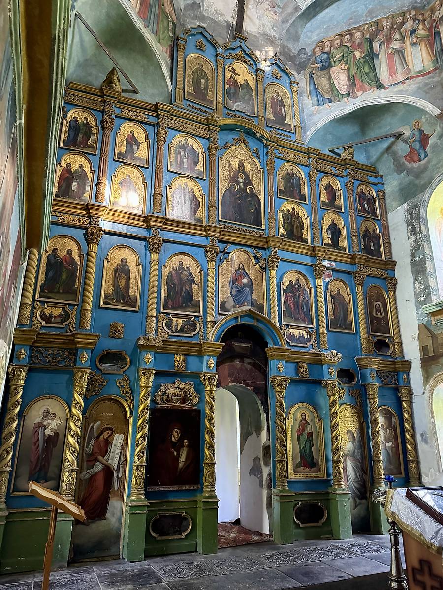 Главный иконостас, интерьер и убранство. Церковь Преображения Господня, Радищево (Кузнецкий район и г. Кузнецк, Пензенская область)