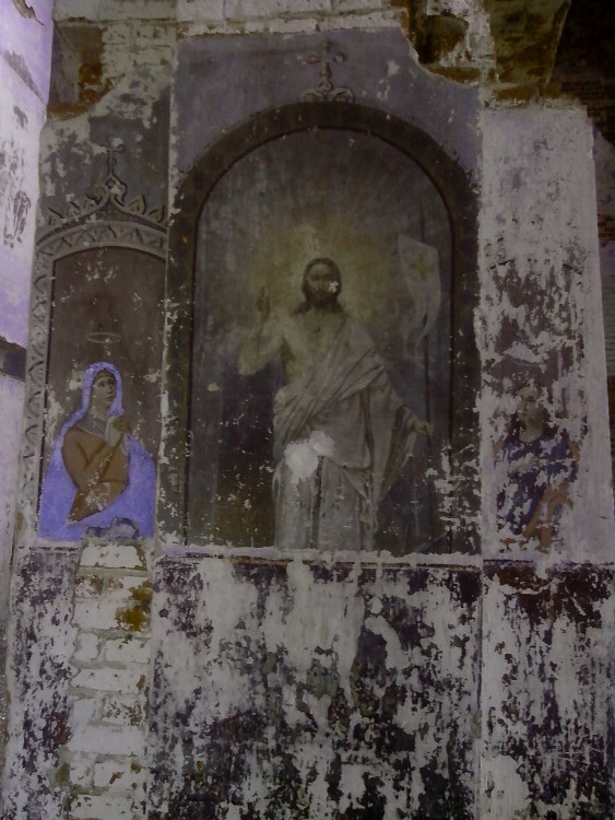 Чубаровка. Церковь Казанской иконы Божией Матери. общий вид в ландшафте