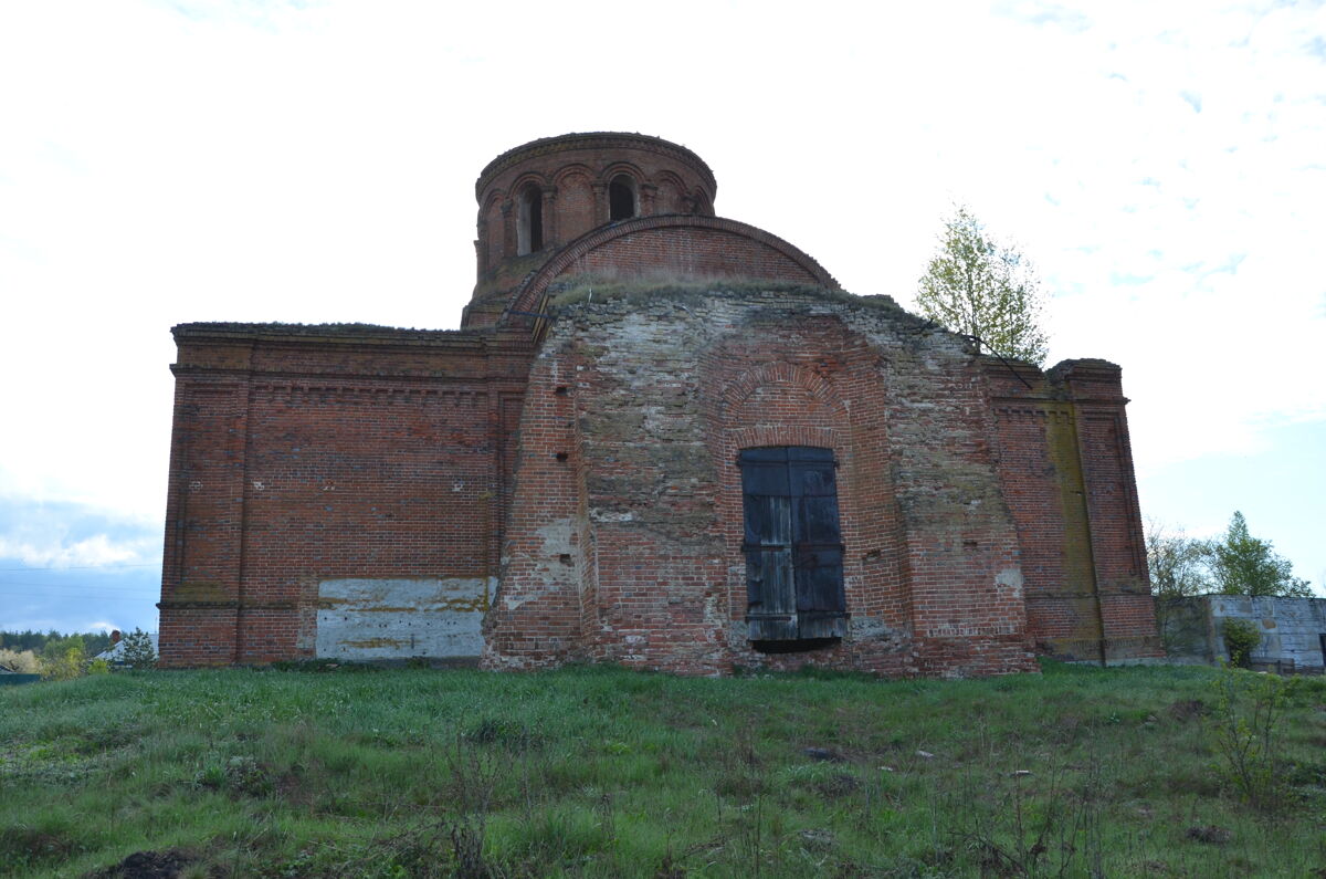 Церковь Михаила Архангела, Ростовка (Каменский район, Пензенская область). фасады, Вид с запада. Колокольня утрачена.