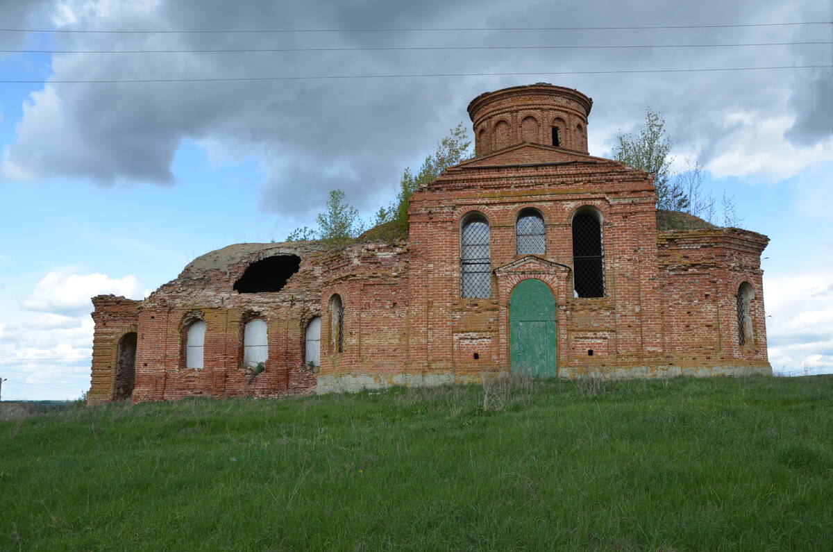 Церковь Троицы Живоначальной, Максимовка (Каменский район, Пензенская область). фасады, Южный фасад