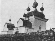 Храмовый комплекс Ольховского погоста, Фото из книги С. Забелло, В. Иванов, П. Максимов. Русское деревянное зодчество. Государственное архитектурное издательство Академии архитектуры СССР. М., 1942 г.<br>, Андроновская, Каргопольский район, Архангельская область