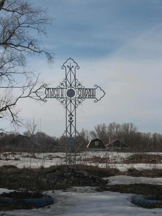 Церковь Петра и Павла, Маливо (Коломенский городской округ, Московская область). дополнительная информация, Поклонный крест на месте разрушенного храма
