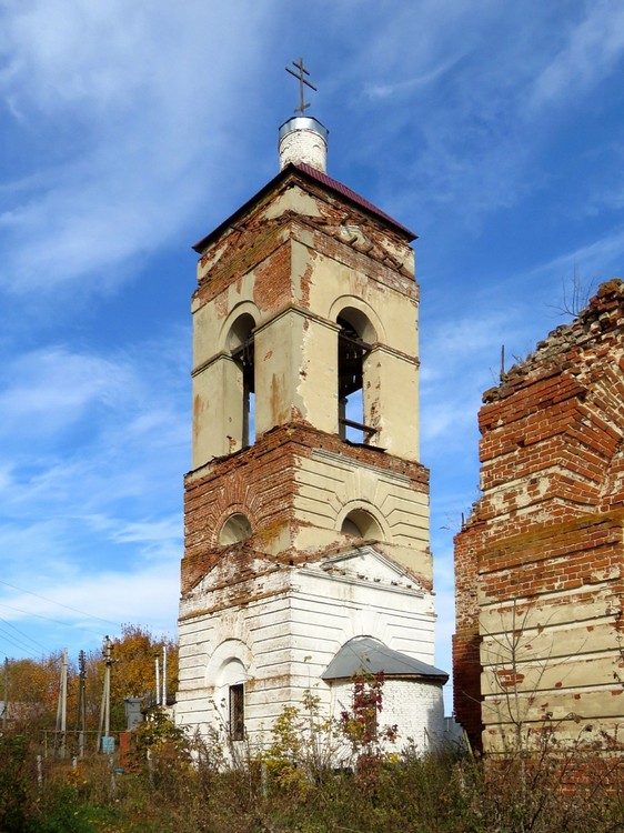 Церковь Михаила Архангела, Проказна (Бессоновский район, Пензенская область). фасады, Колокольня