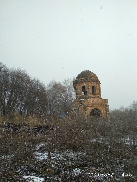 Церковь Казанской иконы Божией Матери, Алексеевка (Башмаковский район, Пензенская область). общий вид в ландшафте